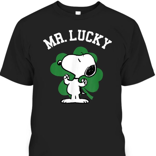 Peanuts Snoopy St Patrick’s Day T-Shirt Mr Lucky Gift For Disney Lovers