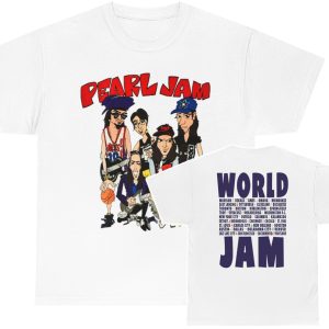 Pearl Jam 1991 Ten World Jam Tour Shirt Pearl Jam 1991 Ten World Jam Tour Shirt