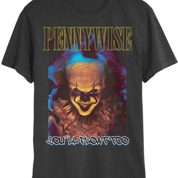 Pennywise T-Shirt You’ll Float Too Horror Movie Gift