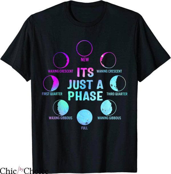 Phases Of The Moon T-shirt Celestial Lunar Cycle Astronomy