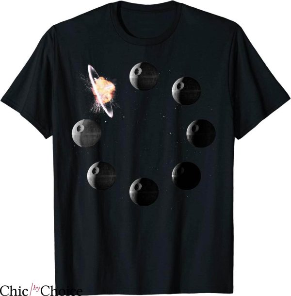 Phases Of The Moon T-shirt Star Wars Death Star Phases Moon