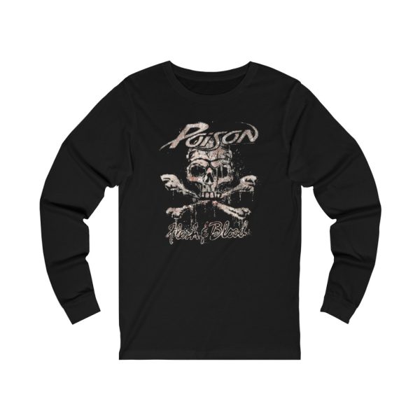 Poison 1990 – 1991 Flesh &amp Blood Tour Long Sleeved Shirt