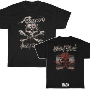 Poison 1990 – 1991 Flesh & Blood Tour Shirt Poison 1990 – 1991 Flesh & Blood Tour Shirt