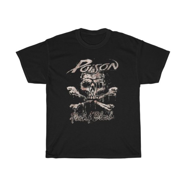 Poison 1990 – 1991 Flesh &amp Blood Tour Shirt