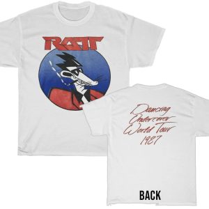 Ratt 1987 Dancing Undercover World Tour Shirt Ratt 1987 Dancing Undercover World Tour Shirt
