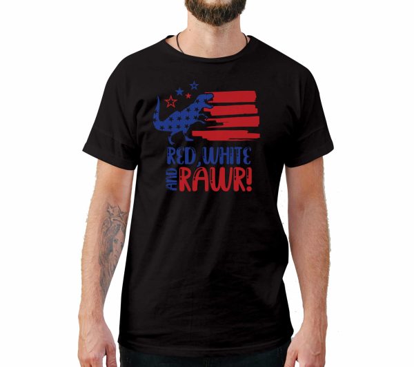 Red, White And Rawr! 4th of July T-Shirt