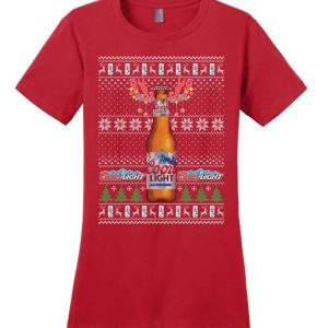 Reindeer Coors Light Christmas T Shirt 3