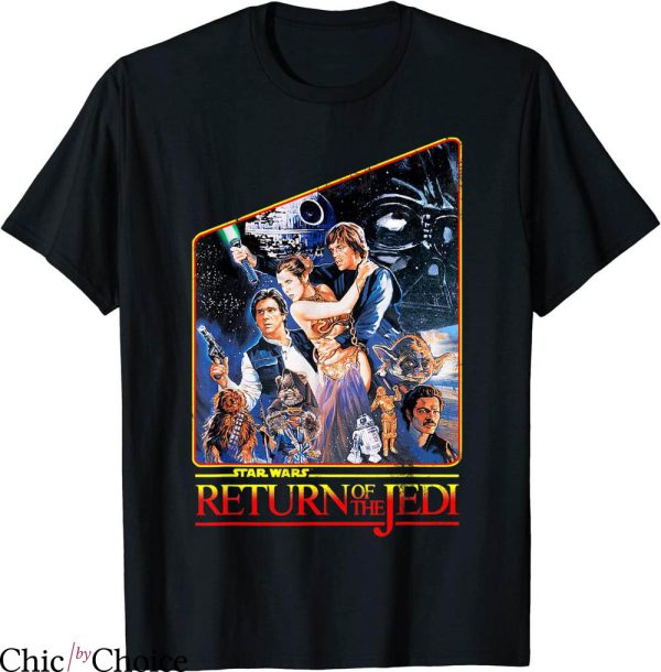 Return Of The Jedi T-shirt Star Wars Epic Full Cast Poster