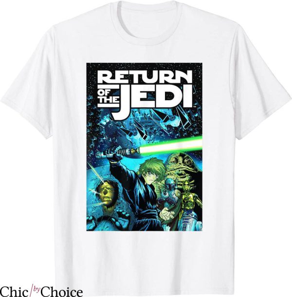 Return Of The Jedi T-shirt Star Wars Manga Style Poster