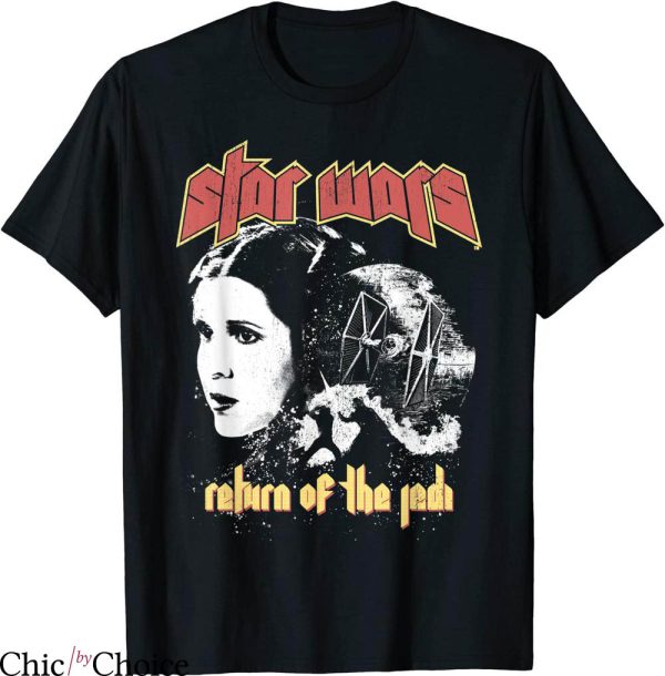 Return Of The Jedi T-shirt Star Wars Rock Tee Princess Leia