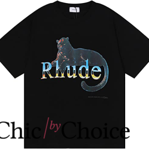 Rhude T Shirt Hip Hop Casual Loose