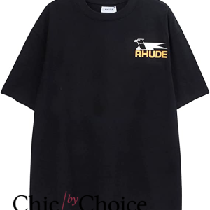 Rhude T Shirt Printed Letters High Street Hip-hop