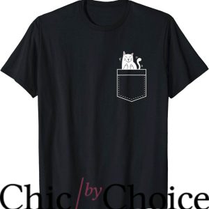 Rip N DipT-Shirt Cat In Pocket Giving The Finger Trending