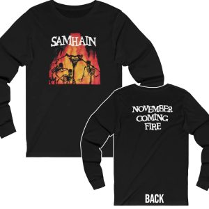 Samhain November Coming Fire Long Sleeved Shirt Samhain November Coming Fire Long Sleeved Shirt