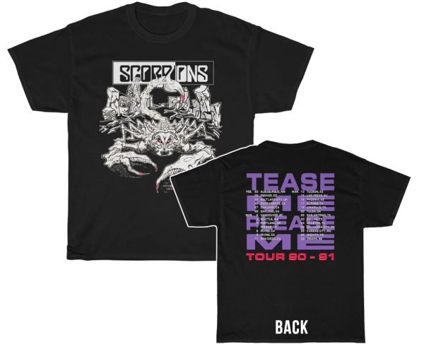 Scorpions 1990 – 91 Tease Me Please Me Tour Shirt