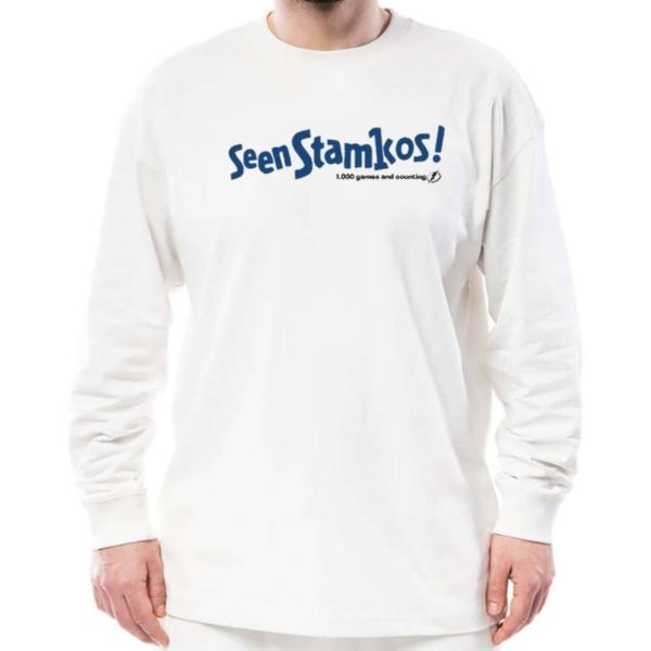 Seen Stamkos 1000 Games And Counting Shirt, Tampa Bay Lightning, NHL Gifts – Best gifts your whole family