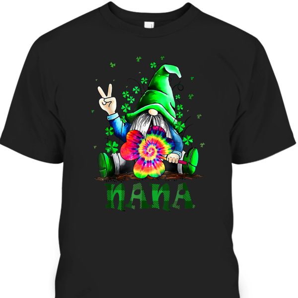 Shamrock Nana Gnome St Patrick’s Day T-Shirt