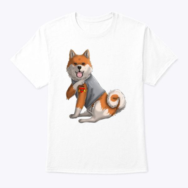 Shiba Inu I Love Mom Tattoo Dog Shirt Funny Mother’s Day T-Shirt