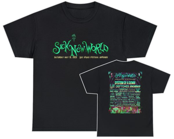 Sick New World May 13, 2023 Las Vegas Festival Shirt