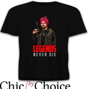 Sidhu Moosewala T Shirt Sidhu MooseWala Never Dies T Shirt