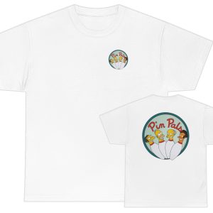 Simpsons Pin Pals Bowling Homer Moe Mr. Burns Apu Shirt