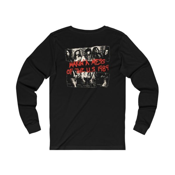 Skid Row 1989 Makin A Mess of the US Tour Long Sleeved Shirt