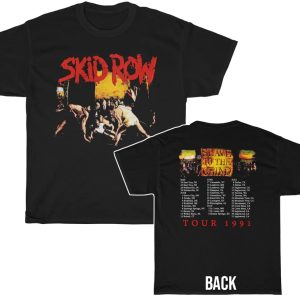Skid Row 1991 Slave To The Grind Tour Shirt 1