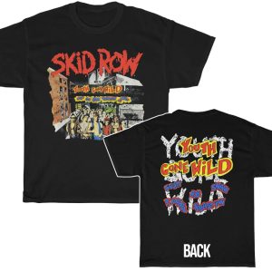 Skid Row Youth Gone Wild with Band Member Names Shirt