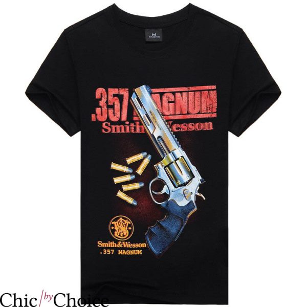 Smith And Wesson T-shirt 375 Magnum Original Since 1952