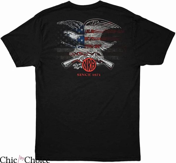Smith And Wesson T-shirt American Flag Eagle NRA Since 1871