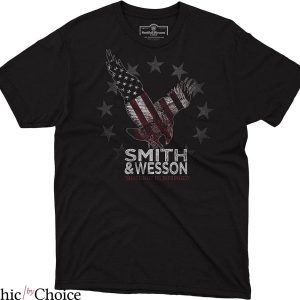 Smith And Wesson T-shirt American Flag Filled Eagle Star