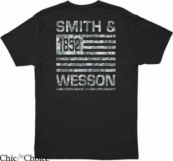 Smith And Wesson T-shirt American Story 1852 American Flag