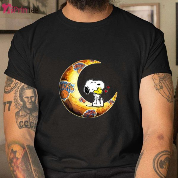 Snoopy To The Moon New York Knicks T-Shirt – Best gifts your whole family