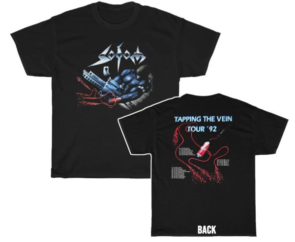 Sodom 1992 Tapping The Vein EuropeanTour Shirt