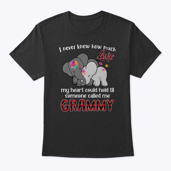 Someone Called Me Grammy Gift Elephants Cute Mother’s Day T-Shirt