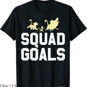 Squad Goal T-shirt Disney Lion King Squad Goals Gold Graphic