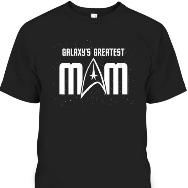 Star Trek Mother’s Day Galaxy’s Greatest Mom Badge T-Shirt