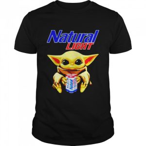 Star Wars Baby Yoda Loves Natural Light Beer Shirt