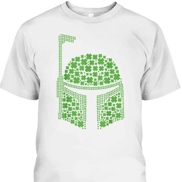 Star Wars Boba Fett Clover Helmet St Patrick’s Graphic T-Shirt