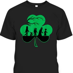 Star Wars Characters Silhouettes Shamrock St Patrick’s Day T-Shirt