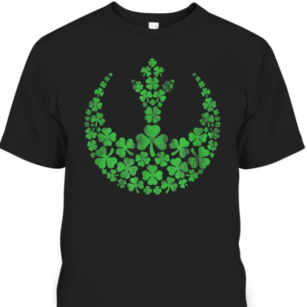 Star Wars Rebel Alliance Green Shamrocks St Patrick’s Day T-Shirt