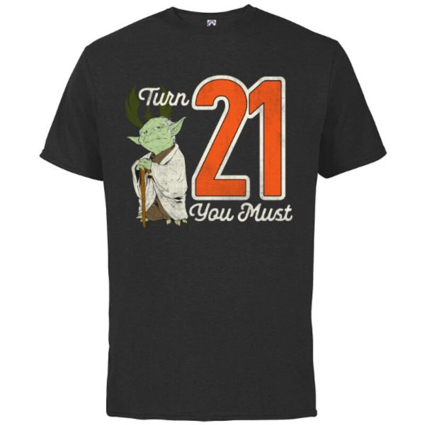 Star Wars Yoda 21st Birthday Gift Ideas T-Shirt – Best gifts your whole family