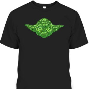 Star Wars Yoda Clover Face St Patrick’s Day Graphic T-Shirt
