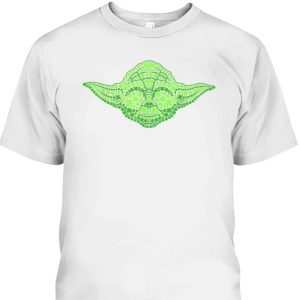 Star Wars Yoda Clover Face St Patrick’s Day Graphic T-Shirt