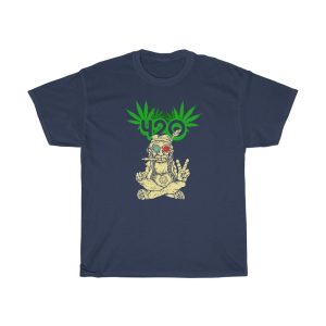 Stoner Hippie Wearing 3D Glasses Smoking Shirt