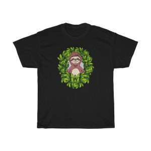 Stoner Sloth Smoking In Weed Garden Shirt