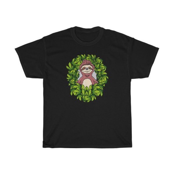 Stoner Sloth Smoking In Weed Garden Shirt