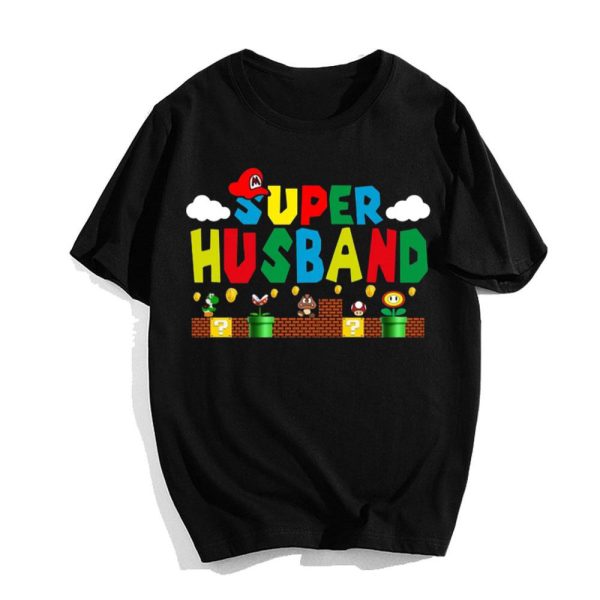 Super Mario Super Husband Birthday gift for Husband T-Shirt – Best gifts your whole family