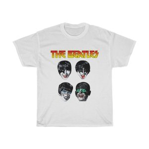The Beatles with KISS Make Up T-Shirt
