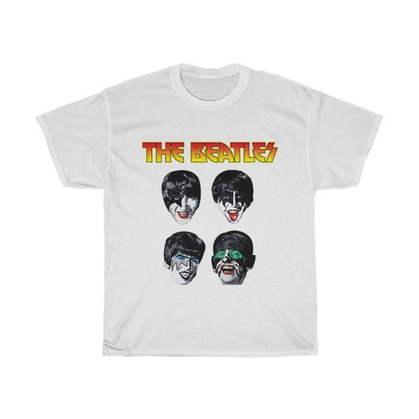 The Beatles with KISS Make Up T-Shirt